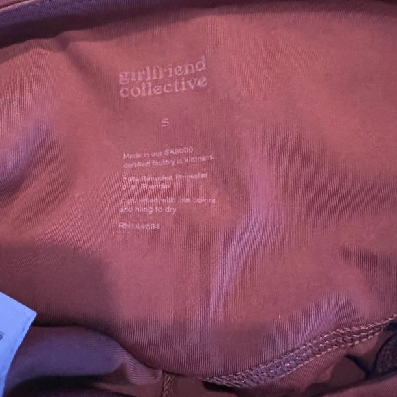 GIRLFRIEND COLLECTIVE RUST TIGHTS S - Picture 3 of 3